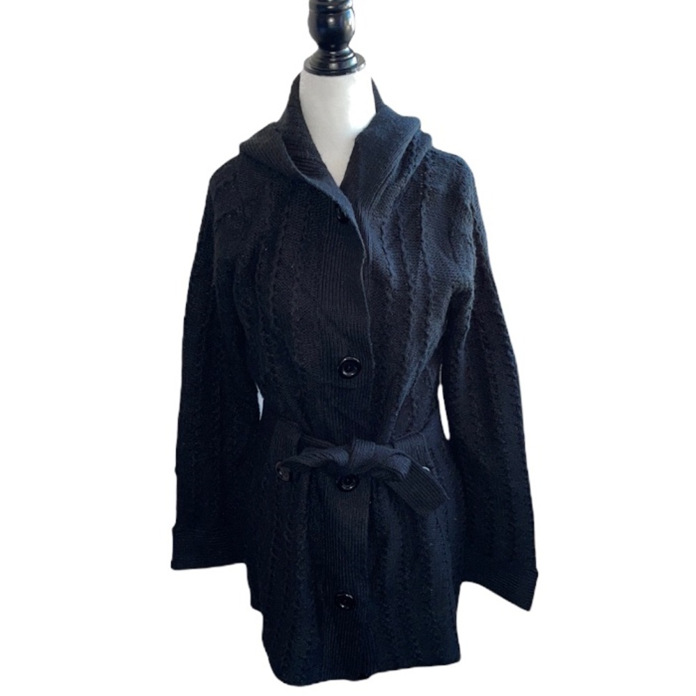 Alison Sherri Long sleeve hoodie Black Cardigan M